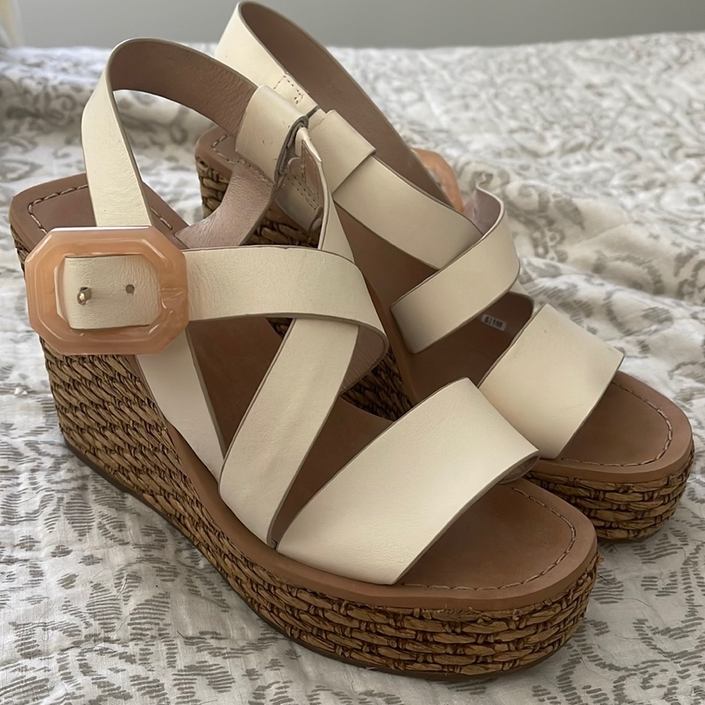 Louise Et Cie Platform White Wedges
